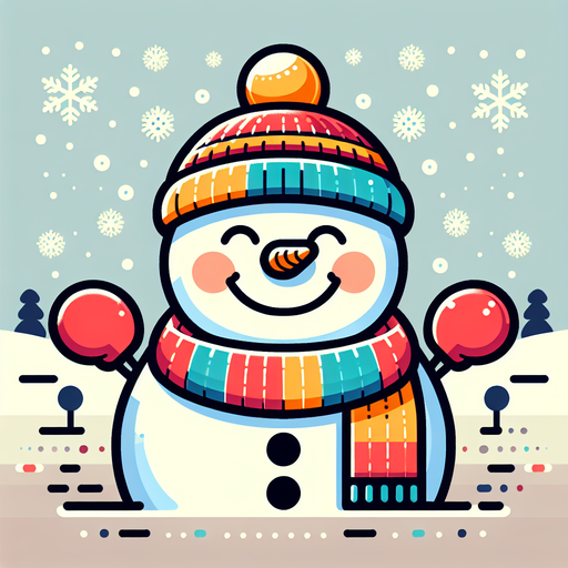 Cheerful Snowman DIY Paint By Diamonds