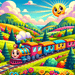 Charming Train Ride Paint By Diamonds Art