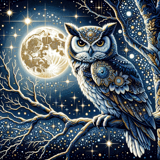 Wise Night Guardian Painting Diamond Kit