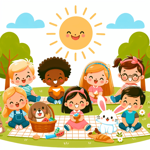 Cheerful Picnic Party Painting By Diamonds Kit