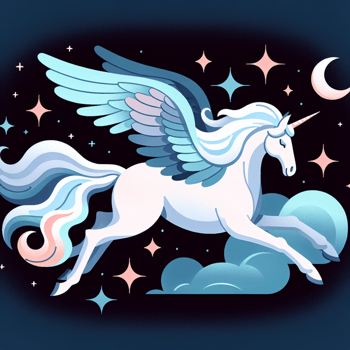 Mystical Pegasus Flight Painting By Diamonds Kit