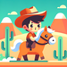 Wild West Pony Ride Paint By Diamonds Art