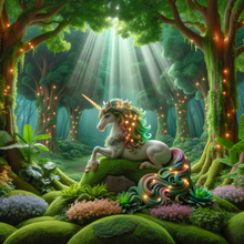 Mystical Forest Unicorn 5D DIY Paint By Diamond Kit