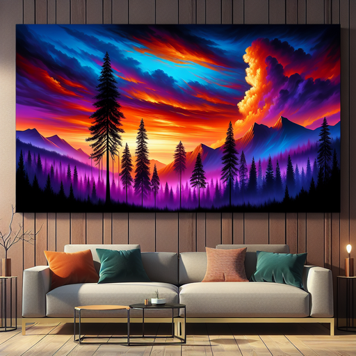 Breathtaking Sunset Silhouettes Diamonded Painting Kits
