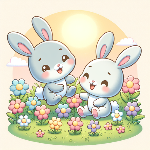 Delightful Bunnies Diamond Painting