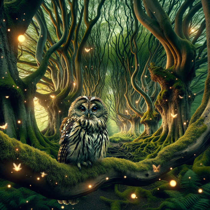 Mystical Forest Owl 5D DIY Paint By Diamond Kit