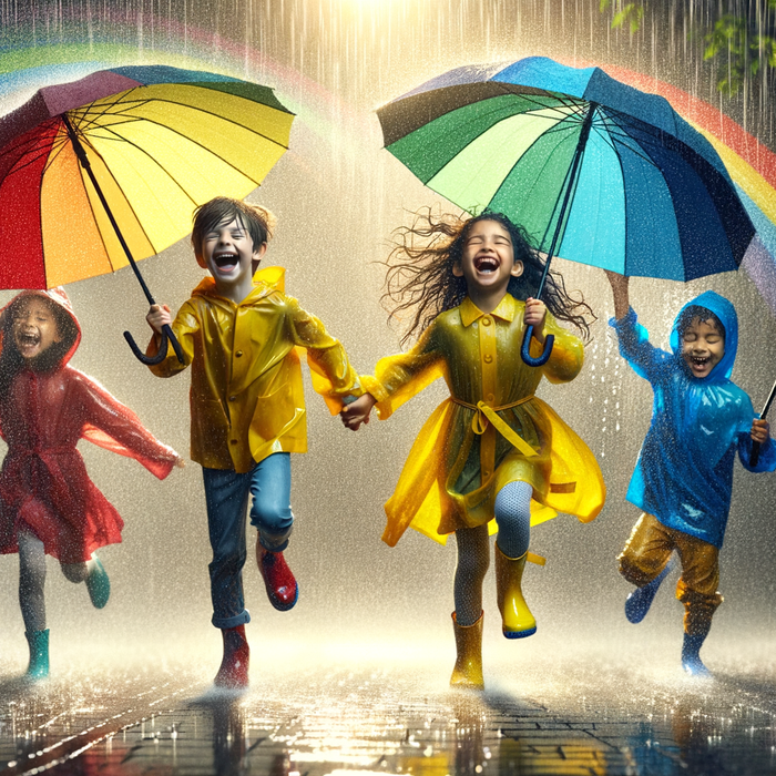 Playful Rain Dance Paint By Diamonds Kits