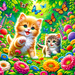 Playful Kittens Adventure Paint By Diamonds