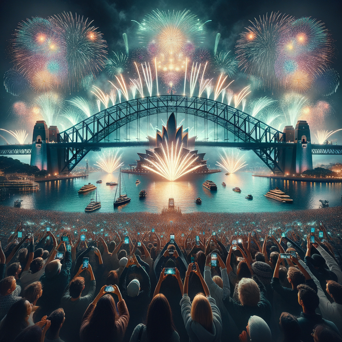 Sydney New Year's Eve Fireworks - Australia Paint By Diamonds Kits