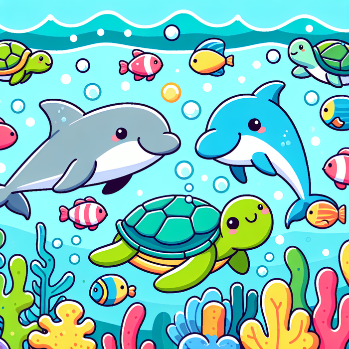 Cheerful Ocean Adventure Painting By Diamonds Kit