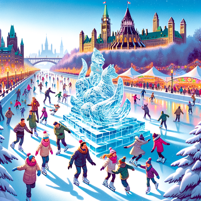 Winterlude Festival - Ottawa Paint By Color