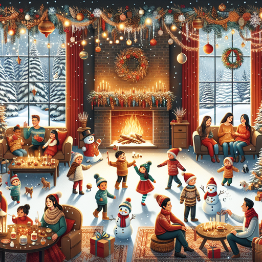 Joyous Winter Celebration Paint By Diamonds