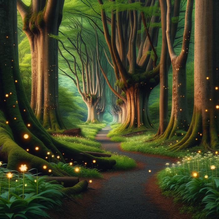 Mystical Forest Pathway 5D DIY Paint By Diamond Kit