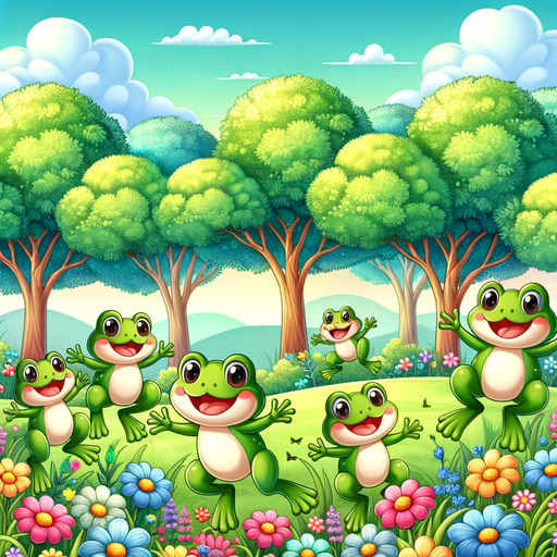 Friendly Forest Frogs DIY Paint By Diamonds