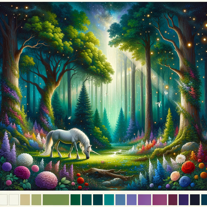 Fantasy Forest 5D DIY Paint By Diamond Kit