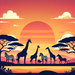 Sunset Safari Serenade Diamonded Painting Kits