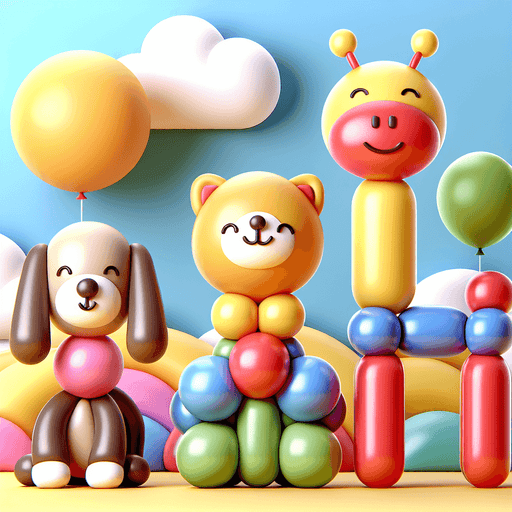 Whimsical Balloon Animals Paint By Diamonds Art