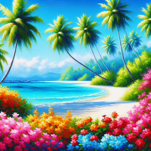 Tropical Oasis Dream Diamonded Painting Kits