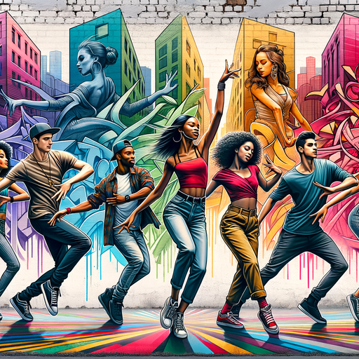 Energetic Street Dance Paint By Diamonds