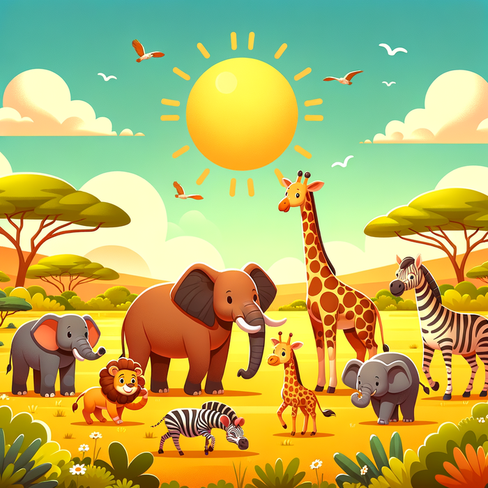 Safari Animal Expedition Paint By Diamond