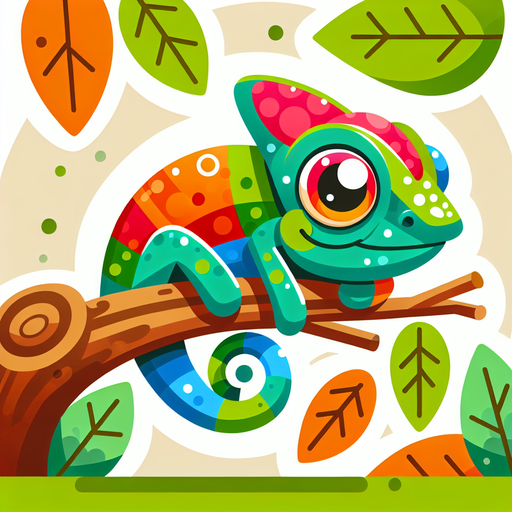 Colorful Chameleon Charm Diamonded Painting Kits