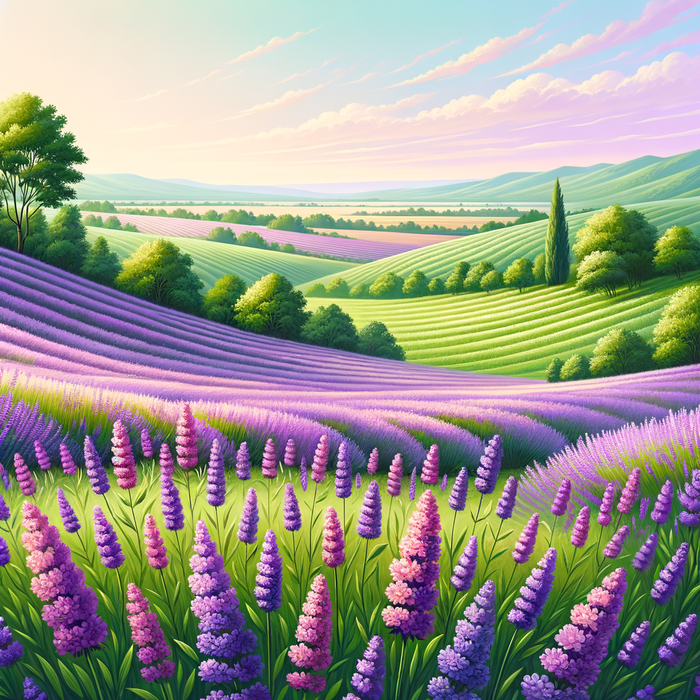 Dreamy Lavender Fields Paint By Diamonds