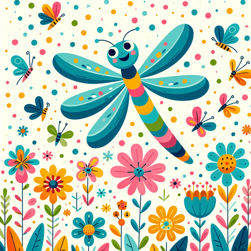 Whimsical Dragonfly Paint By Diamonds Art