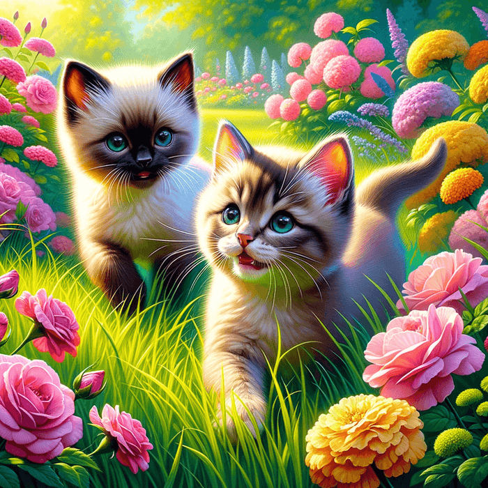 Charming Kitten Adventure DIY Paint By Diamonds