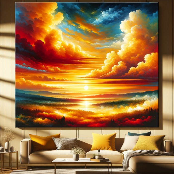 Golden Sunset Glow 5D DIY Paint By Diamond Kit