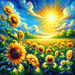 Sunflower Sunshine Paint By Diamond