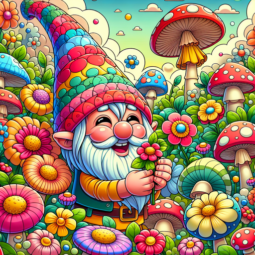 Happy Gnome Paint By Diamond