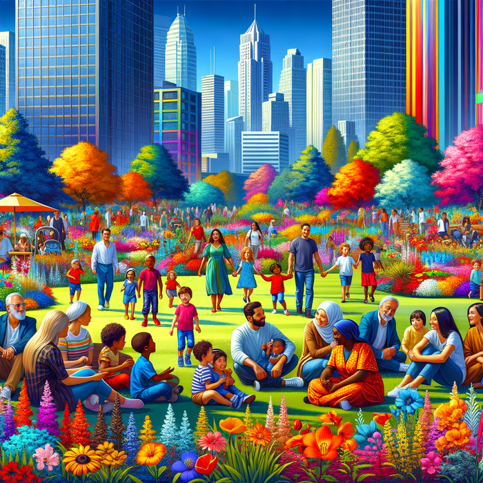 Bright City Park Paint By Color