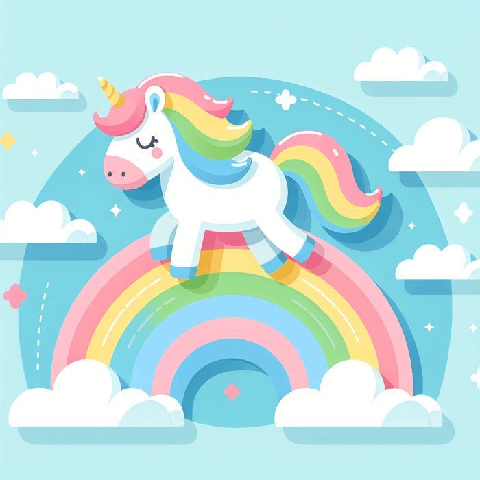 Rainbow Unicorn Magic Diamond Painting