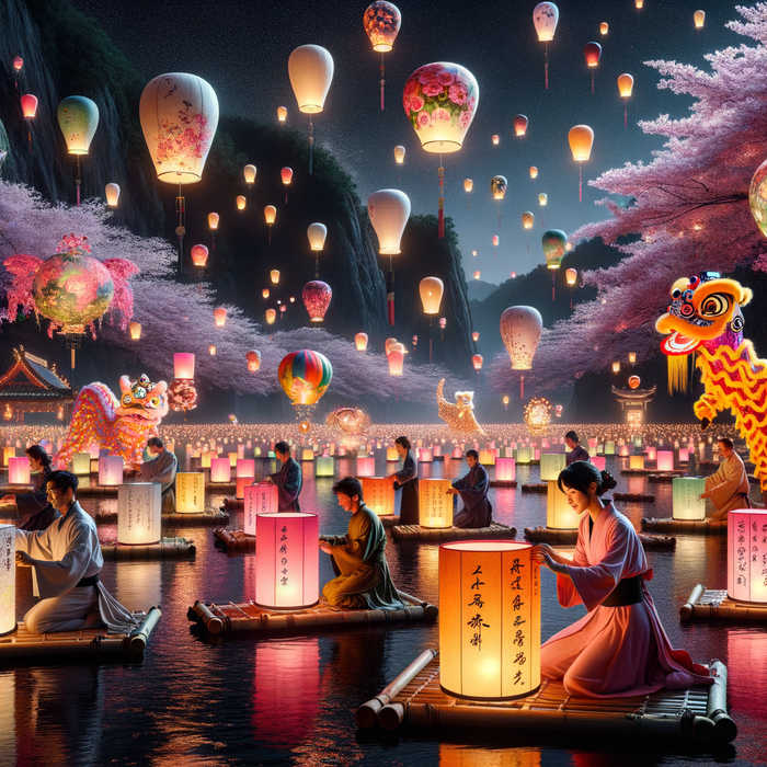 The Lantern Festival Paint By Diamonds Kits