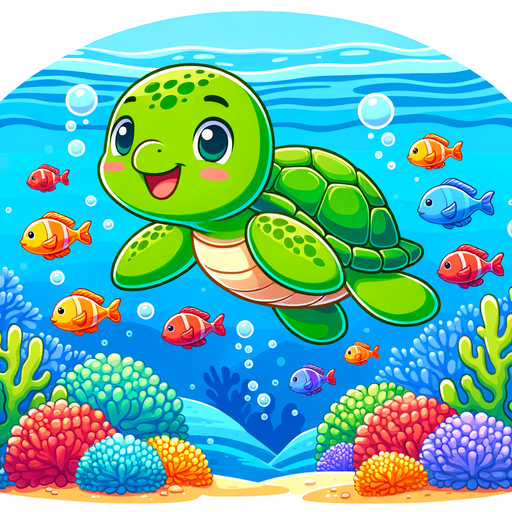 Friendly Turtle Painting Diamond Kit