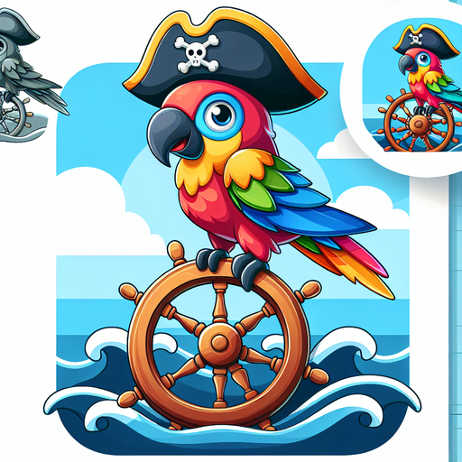Pirate Adventure Parrot Paint By Diamonds Kits