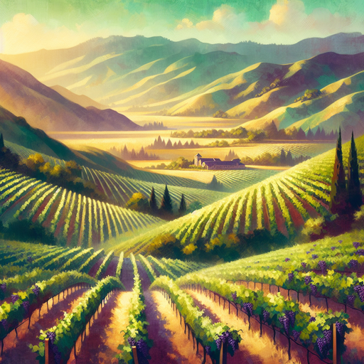 Picturesque Vineyard Hills Diamond Painting