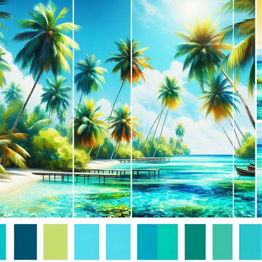 Breezy Tropical Oasis DIY Paint By Diamonds