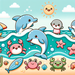 Sunny Seaside Safari Diamond Painting