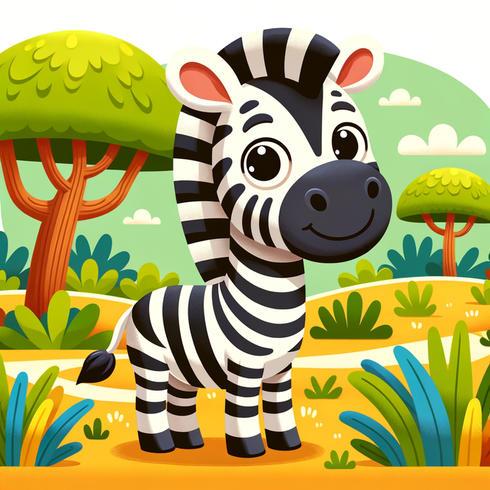 Zippy Zebra Ride DIY Paint By Diamonds