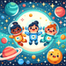 Adventurous Little Astronauts Paint By Diamonds Art