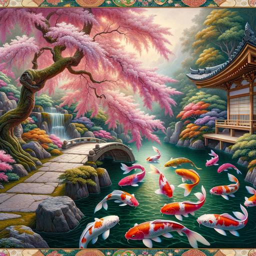 Peaceful Japanese Garden Diamonded Painting Kits