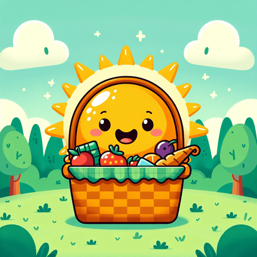 Sunny Picnic Basket Diamonded Painting Kits