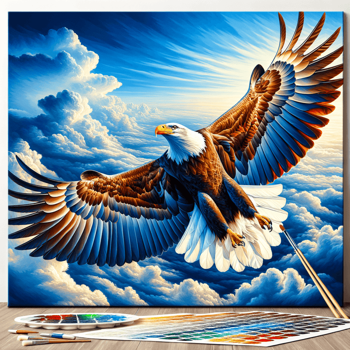 Eagle's Soaring Freedom Paint By Diamond