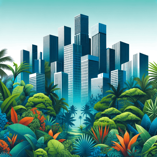 Urban Jungle Dreamscape Paint By Diamonds Art