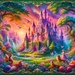 Whimsical Fairytale Castle Paint By Color