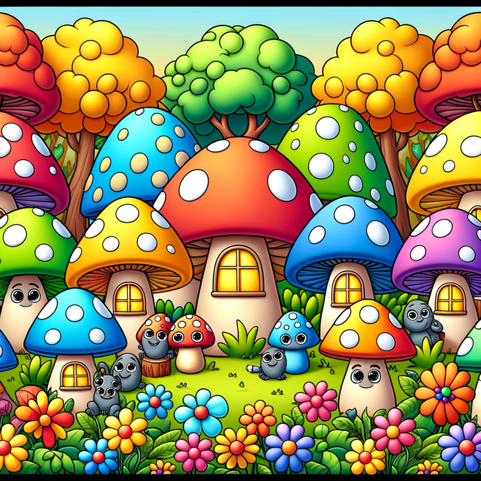 Magical Mushroom Kingdom DIY Paint By Diamonds