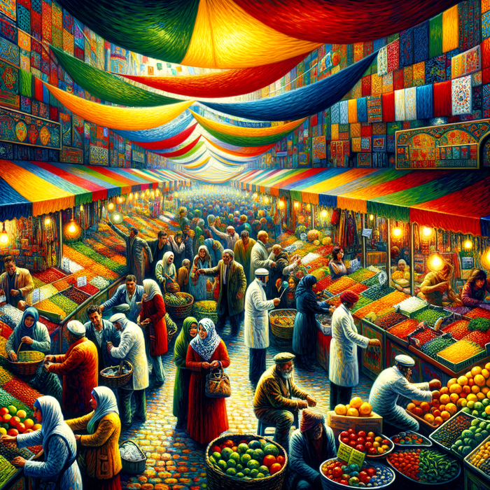 Vibrant Market Festival Paint By Color