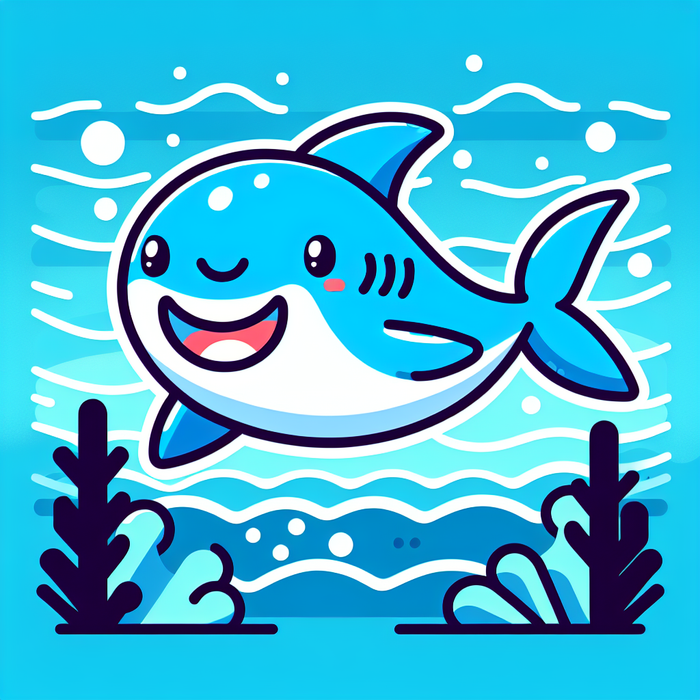Sunny Shark Paint By Color
