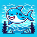 Sunny Shark Paint By Color